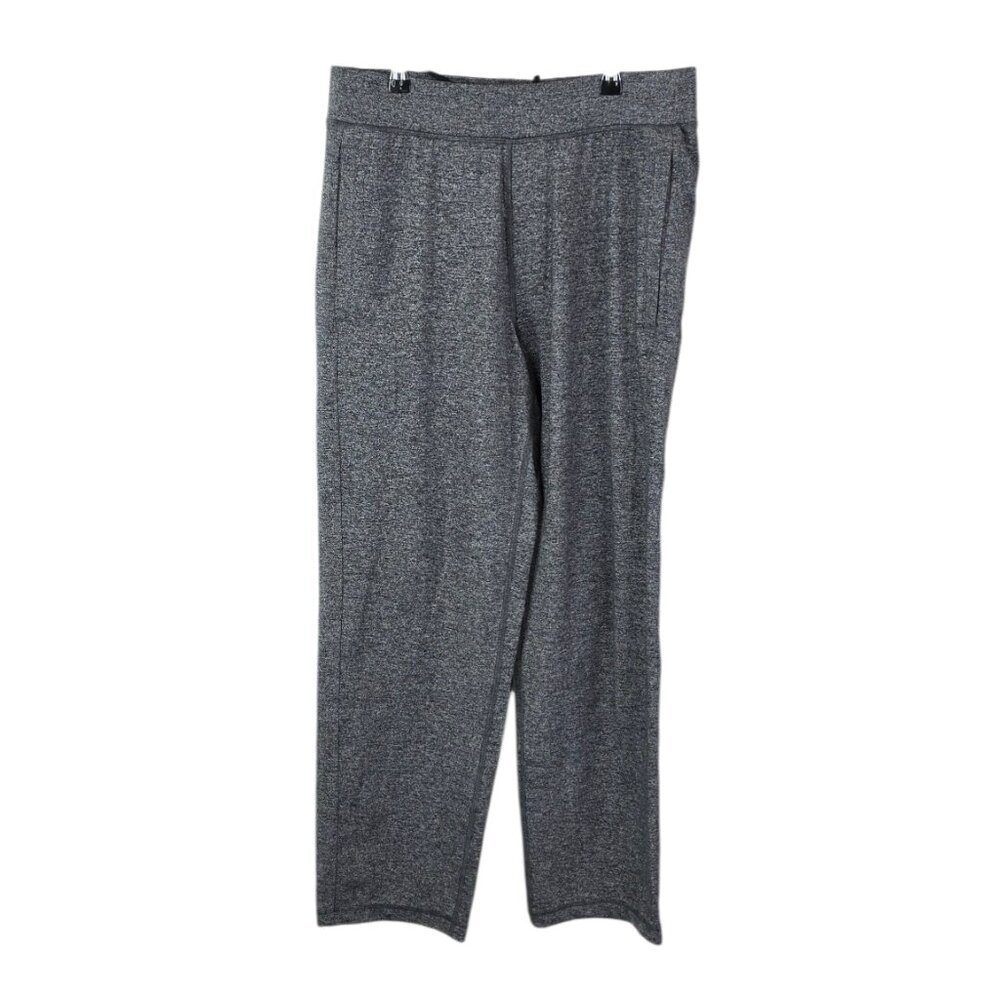 Lululemon Mens Pull On Straight Leg Lounge Pants, Grey Heathered, Size M